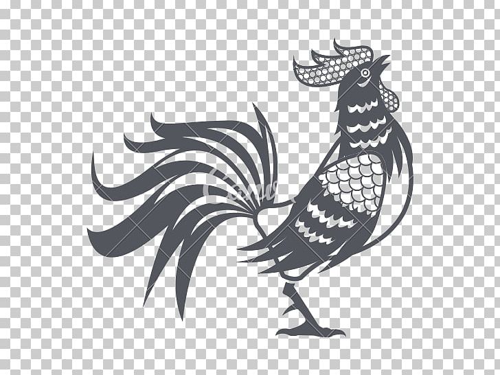 Chinese New Year Rooster Greeting & Note Cards Chinese Calendar PNG, Clipart, Art, Beak, Bird, Black And White, Chicken Free PNG Download