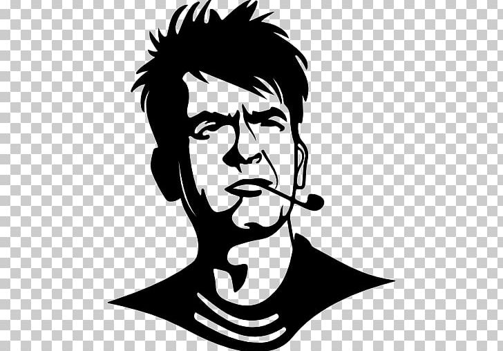 Charlie Sheen Two And A Half Men PNG, Clipart, Art, Artwork, Black, Black And White, Celebrities Free PNG Download