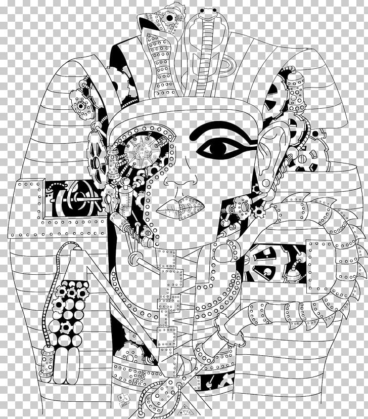 Tutankhamun's Mask Ancient Egypt KV62 Drawing Coloring Book PNG, Clipart, Area, Art, Art Of Ancient Egypt, Artwork, Egyptian Free PNG Download