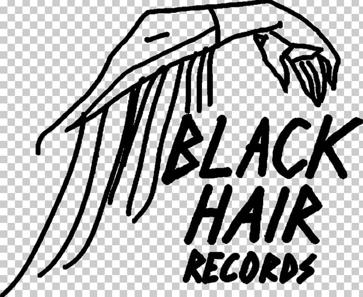 Logo Calligraphy Graphic Design Black Hair Records Record Label PNG, Clipart, Area, Art, Artwork, Black, Black And White Free PNG Download