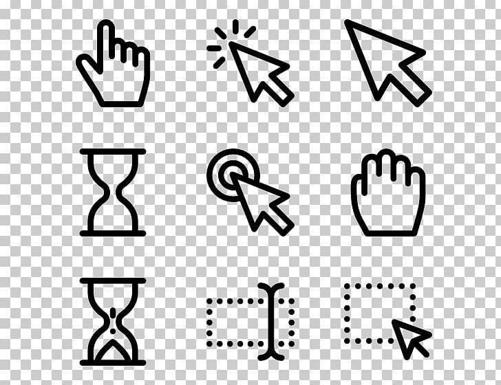 Cursor Pointer Computer Icons PNG, Clipart, Angle, Animation, Area, Black, Black And White Free PNG Download