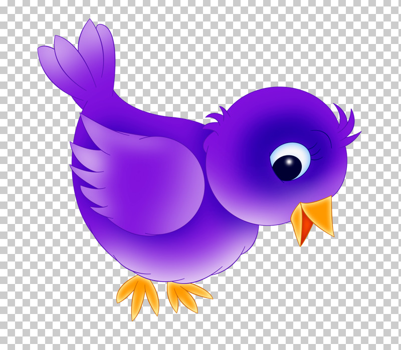 Purple Violet Bird Cartoon Wing PNG, Clipart, Animation, Beak, Bird, Cartoon, Purple Free PNG Download
