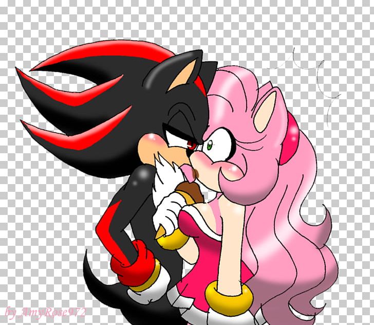 shadow the hedgehog and amy rose kissing