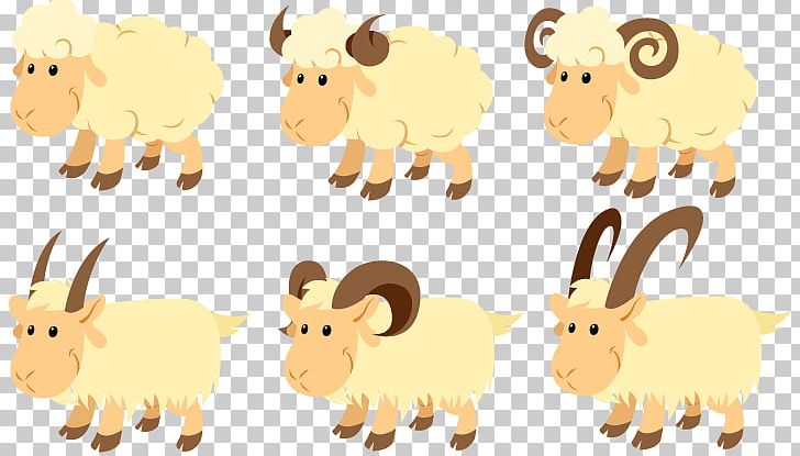 Sheep Goat Cattle PNG, Clipart, Adobe Illustrator, Animal Figure, Animals, Carnivoran, Cartoon Free PNG Download