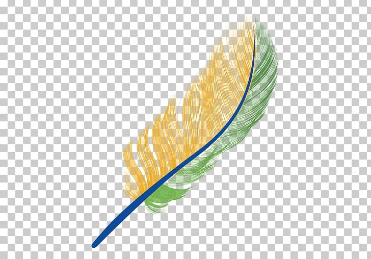 Feather Pen Yellow PNG, Clipart, Animals, Drawing, Encapsulated Postscript, Feather, Green Free PNG Download