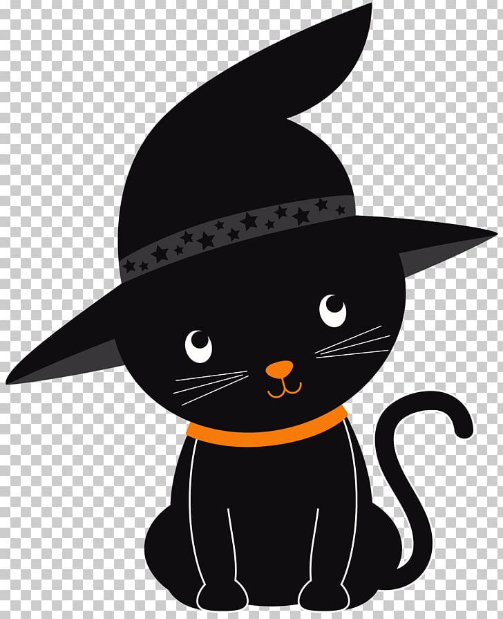 Black Cat Halloween Kitten PNG, Clipart, Animals, Black, Black Cat, Carnivoran, Cartoon Free PNG Download