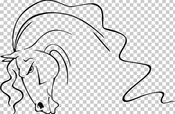 Horse Line Art Drawing PNG, Clipart, Animals, Arm, Black, Cartoon, Drawing Free PNG Download