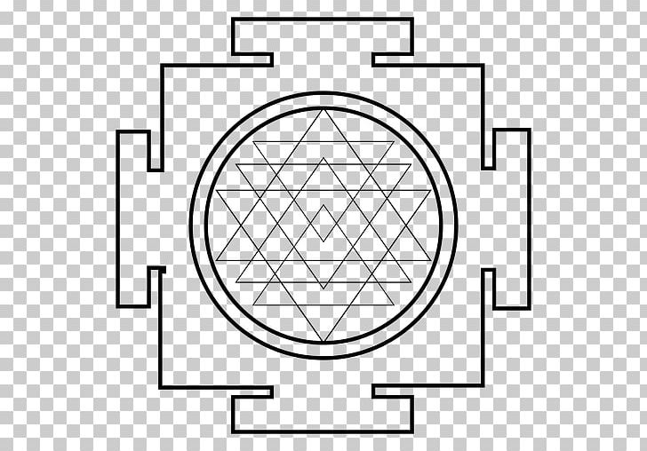 Circle Sacred Geometry Sri Yantra PNG, Clipart, Angle, Area, Black And White, Brand, Circle Free PNG Download