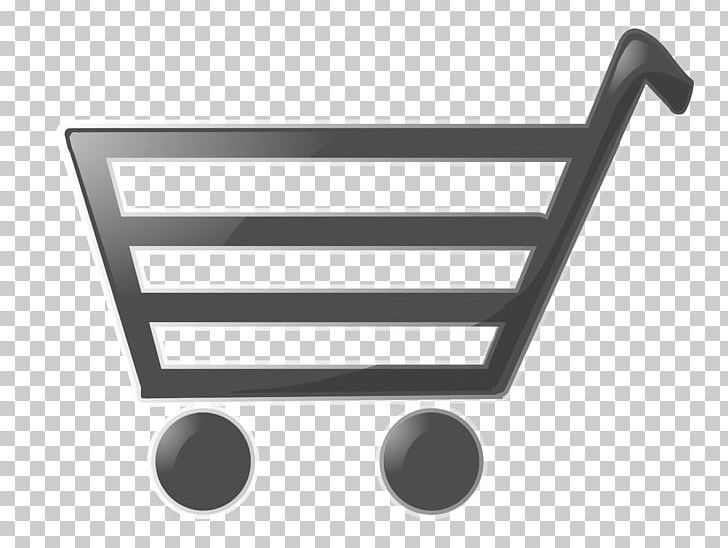 Shopping Cart Shopping Bags & Trolleys PNG, Clipart, Angle, Bag, Black And White, Line, Objects Free PNG Download