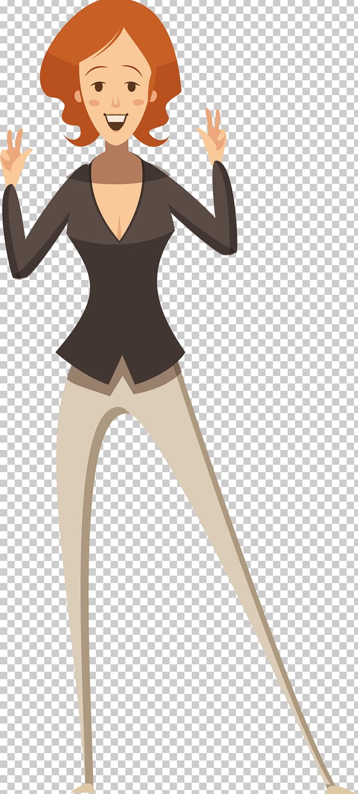 Cartoon Illustration PNG, Clipart, Arm, Business Woman, Computer Icons, Encapsulated Postscript, Finger Free PNG Download