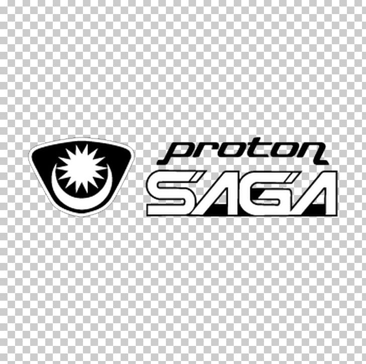 Proton Saga PROTON Holdings Car Logo Sticker PNG, Clipart, Area, Black And White, Brand, Car, Cdr Free PNG Download