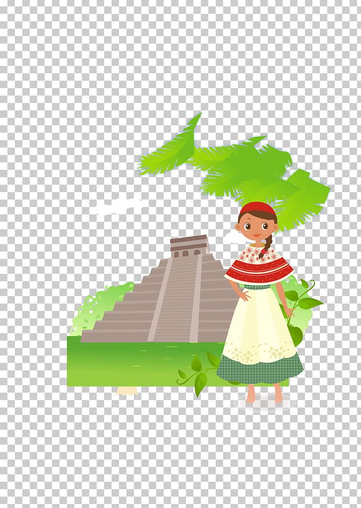 Cartoon Maya Civilization Illustration PNG, Clipart, Building, Encapsulated Postscript, Ethnic Group, Fictional Character, Girl Free PNG Download