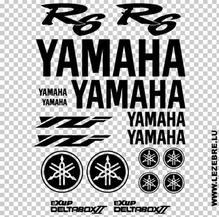 Yamaha YZF-R1 Logo Brand Yamaha Motor Company Sticker PNG, Clipart, Black And White, Brand, Label, Logo, Monochrome Free PNG Download