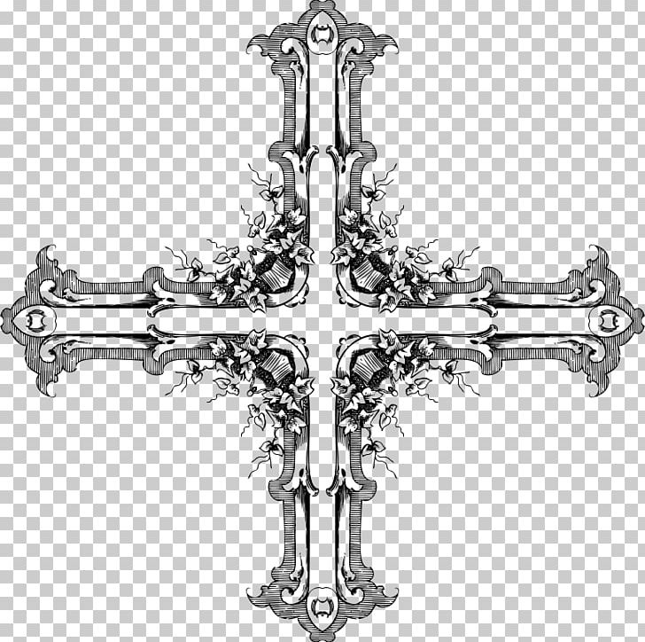 Computer Icons PNG, Clipart, Black And White, Body Jewelry, Computer Icons, Cross, Crucifix Free PNG Download