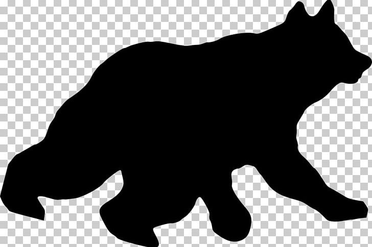 Polar Bear American Black Bear Silhouette PNG, Clipart, Animals, Bear, Black, Carnivoran, Cat Free PNG Download