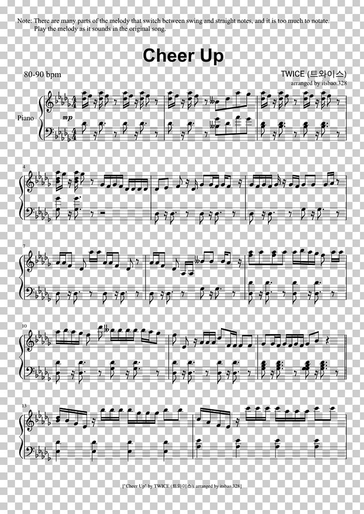 Twice Cheer Up Piano Sheet Music