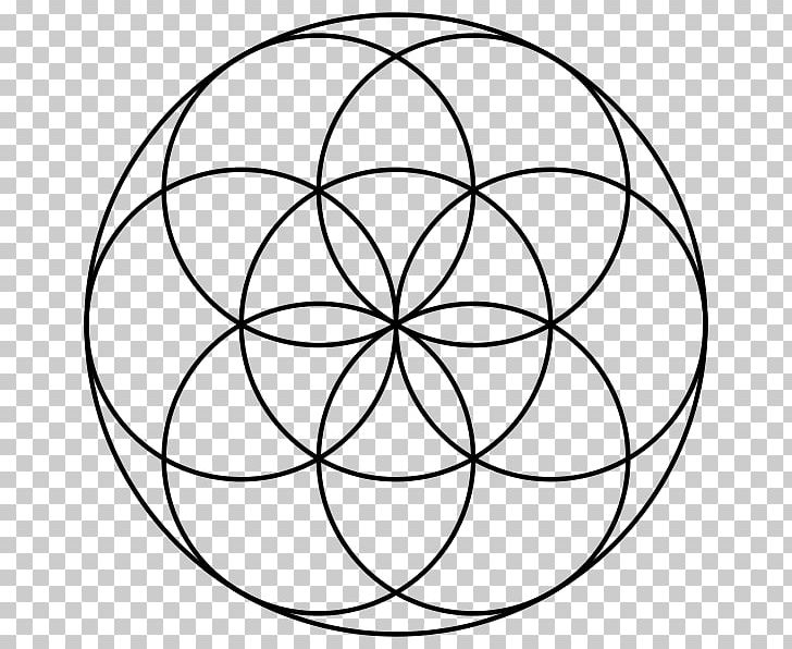 Seed Of Life Acupuncture Sacred Geometry Overlapping Circles Grid Symbol PNG, Clipart, Angle, Area, Ball, Black And White, Borromean Rings Free PNG Download