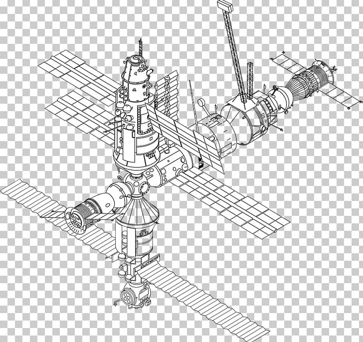 International Space Station Drawing Mir PNG, Clipart, Angle, Astronaut, Black And White, Diagram, Electrical Supply Free PNG Download