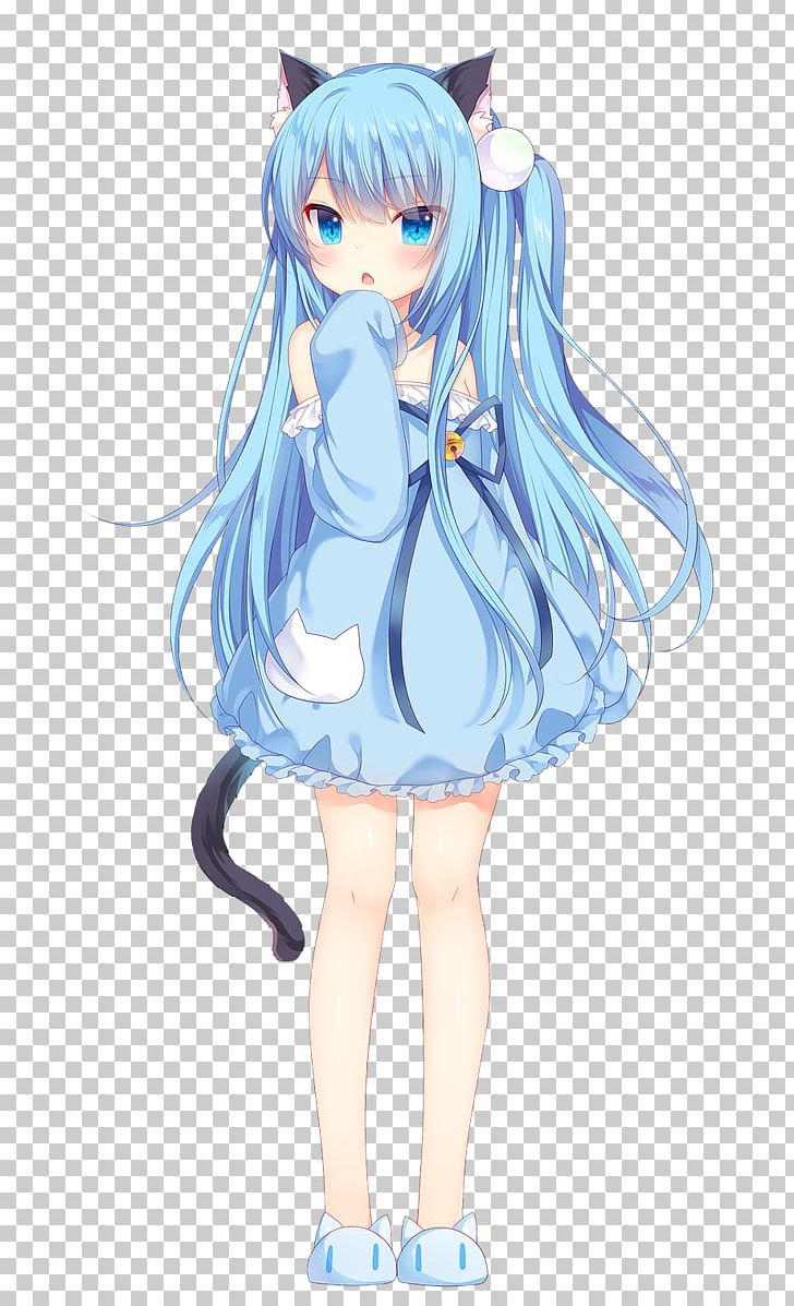 Anime Mangaka Catgirl Lolicon Лолі PNG, Clipart, Anime, Art, Artwork, Black Hair, Blue Free PNG Download