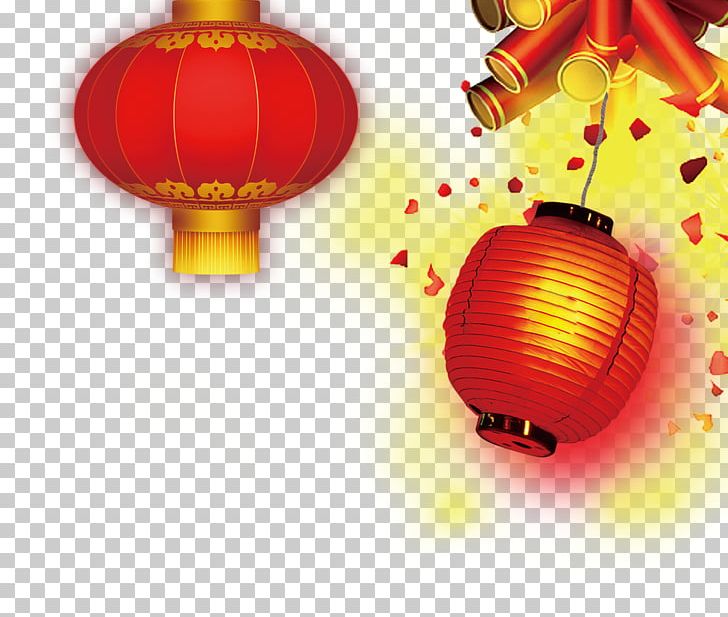 Chinese New Year Lantern Firecracker PNG, Clipart, Banner, Chinese Lantern, Decorative Elements, Elements, Element Vector Free PNG Download