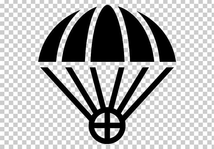 Computer Icons Parachute PNG, Clipart, Airdrop, Area, Artwork, Black And White, Black White Free PNG Download