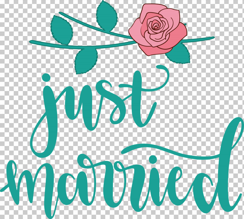 Just Married Wedding PNG, Clipart, Floral Design, Happiness, Just Married, Logo, Meter Free PNG Download