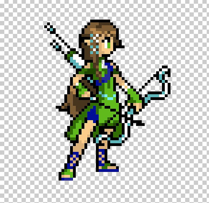 Pixel art 32x32 Archer girl