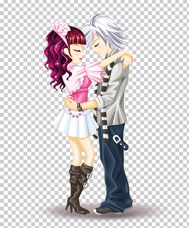 Couple Valentines Day Illustration PNG, Clipart, Anime, Cartoon, Cartoon Characters, Cartoon Couple, Characters Free PNG Download