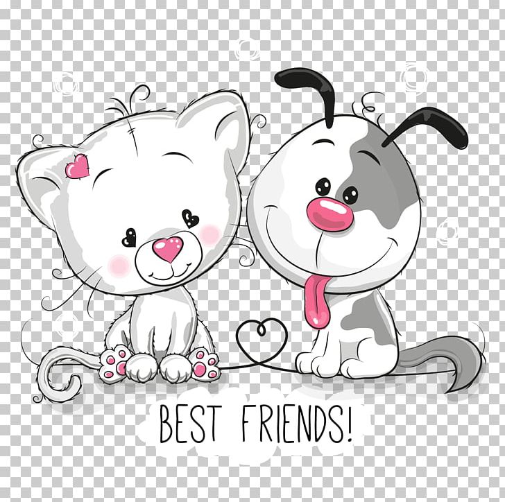 Dog–cat Relationship Puppy Pet PNG, Clipart, Animal, Animals, Carnivoran, Cartoon, Cartoon Animals Free PNG Download