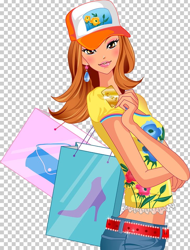 Shopping Illustration PNG, Clipart, Art, Baby Girl, Barbie, Beauty, Cartoon Free PNG Download