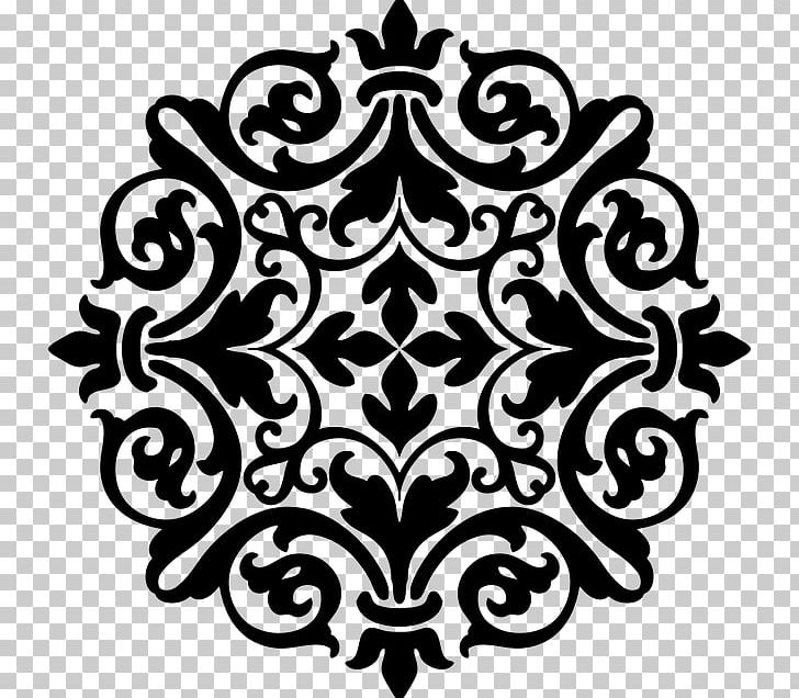Wall Decal Textile Damask Sticker PNG, Clipart, Accent Wall, Art, Black, Black And White, Circle Free PNG Download