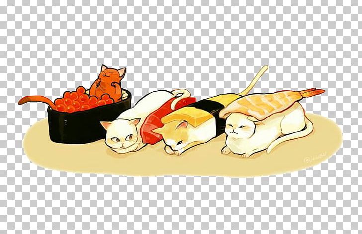 Sushi Japanese Cuisine Food PNG, Clipart, Cake, Carnivoran, Cartoon, Cat, Cat Like Mammal Free PNG Download