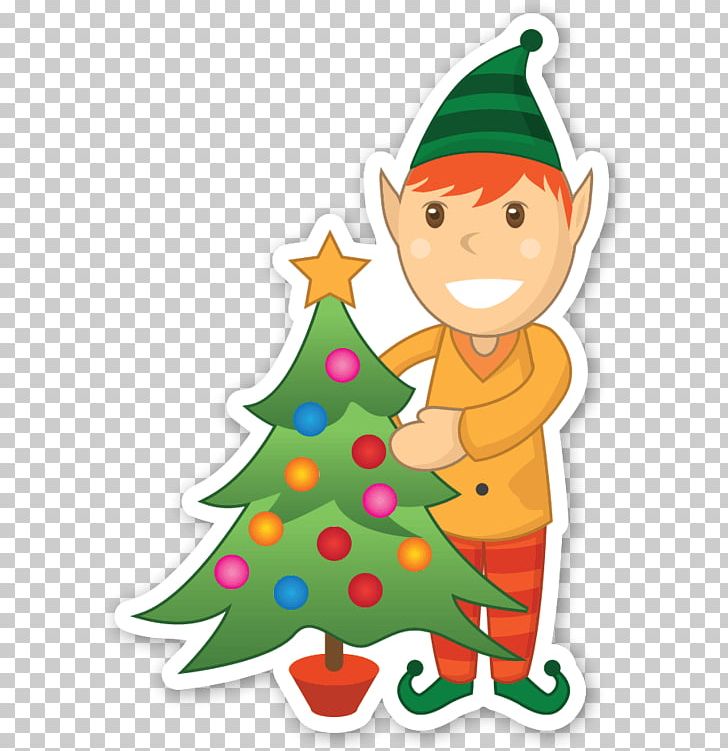 Christmas Tree Santa Claus Christmas Elf PNG, Clipart, Artwork, Cartoon, Christmas, Christmas Day, Christmas Decoration Free PNG Download