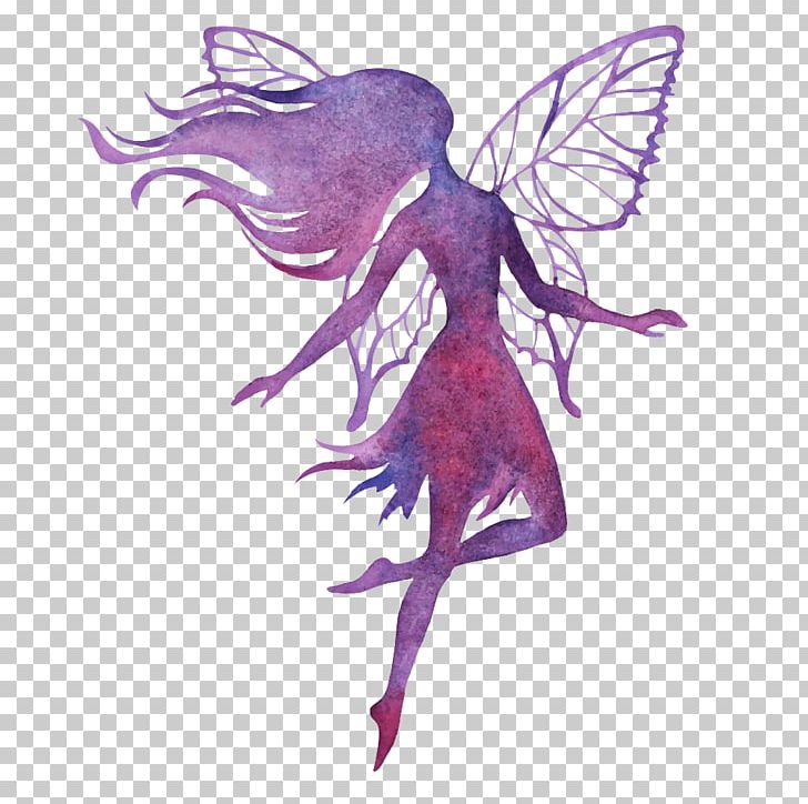 Fairy Watercolor Painting Silhouette Illustration PNG, Clipart, Angel, Angels, Angels Vector, Angels Wings, Angel Vector Free PNG Download