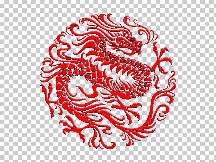 Embroidery Folk Art Motif PNG, Clipart, Art, Black And White, Chinese, Chinese Dragon, Circle Free PNG Download