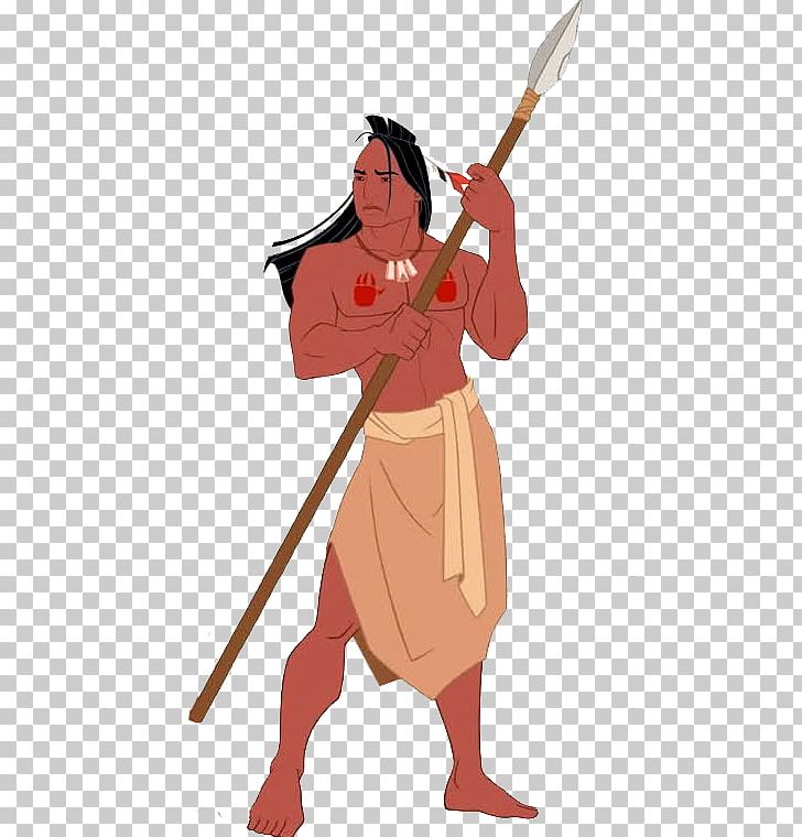 Pocahontas Kocoum Kekata Powhatan Character PNG, Clipart, Art, Cartoon, Character, Clothing, Cold Weapon Free PNG Download