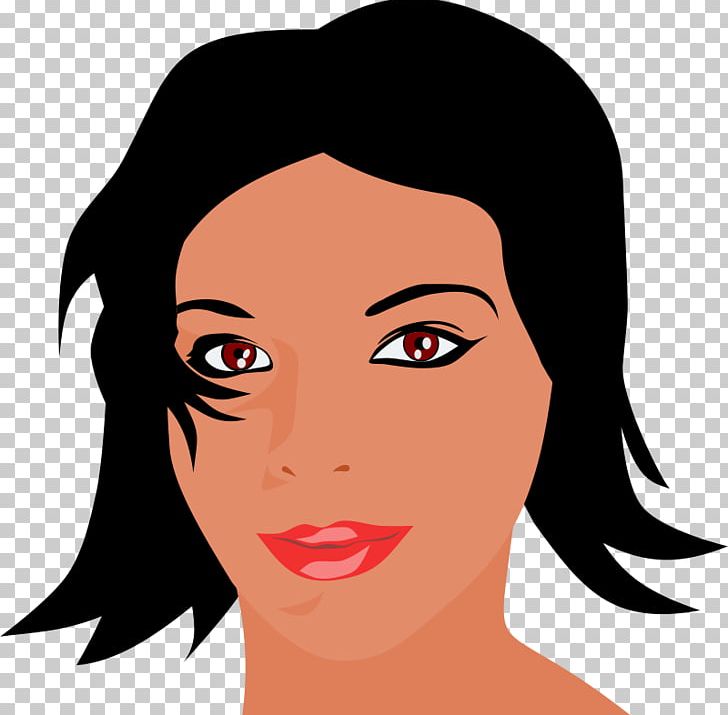 Woman Face Smiley PNG, Clipart, Art, Beauty, Black Hair, Brown Hair, Cartoon Free PNG Download