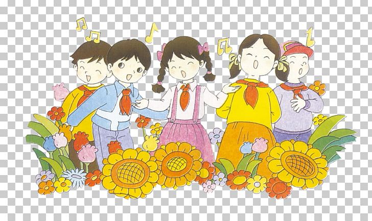 Floral Design Singing PNG, Clipart, Art, Cartoon, Child, Child Art, Children Free PNG Download
