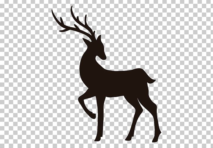 Reindeer Silhouette PNG, Clipart, Antler, Black And White, Cartoon, Deer, Download Free PNG Download