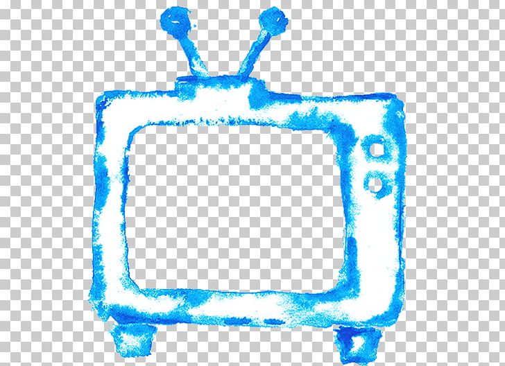 Television Watercolor Painting Drawing PNG, Clipart, Area, Blue, Cartoon, Chinese, Chinese Style Free PNG Download