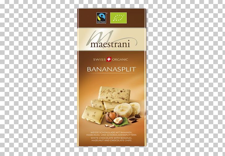 Banana Split White Chocolate Organic Food Maestrani PNG, Clipart, Almond, Banana Split, Caramel, Chocolate, Cocoa Bean Free PNG Download