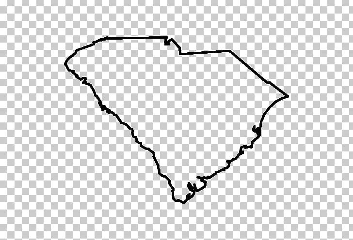South Carolina North Carolina U.S. State Map PNG, Clipart, Angle, Area, Black, Black And White, Blank Map Free PNG Download