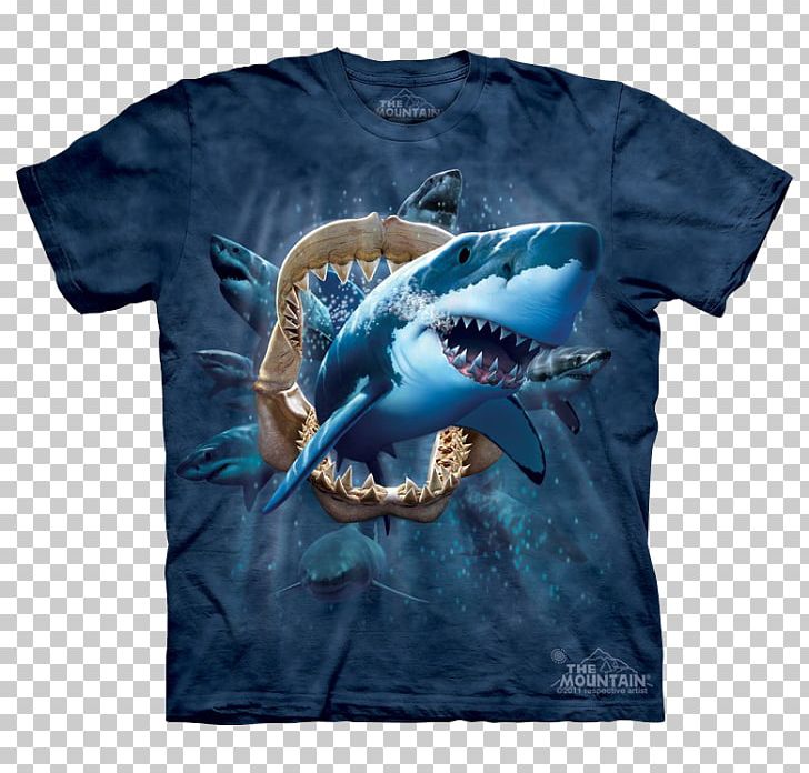 T-shirt Hoodie Clothing Shark PNG, Clipart, Attack, Blue, Bodysuit, Clothing, Electric Blue Free PNG Download