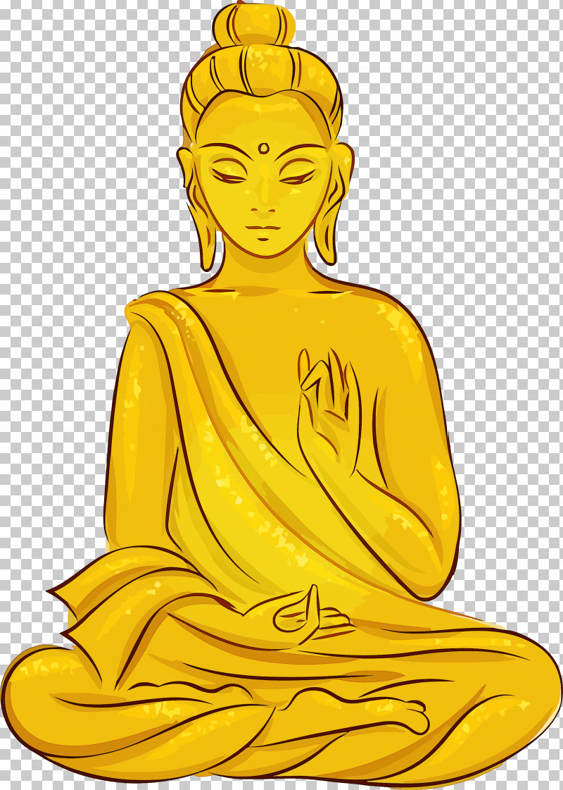 Bodhi Day PNG, Clipart, Bodhi Day, Gautama Buddha, Sitting, Text, Yellow Free PNG Download