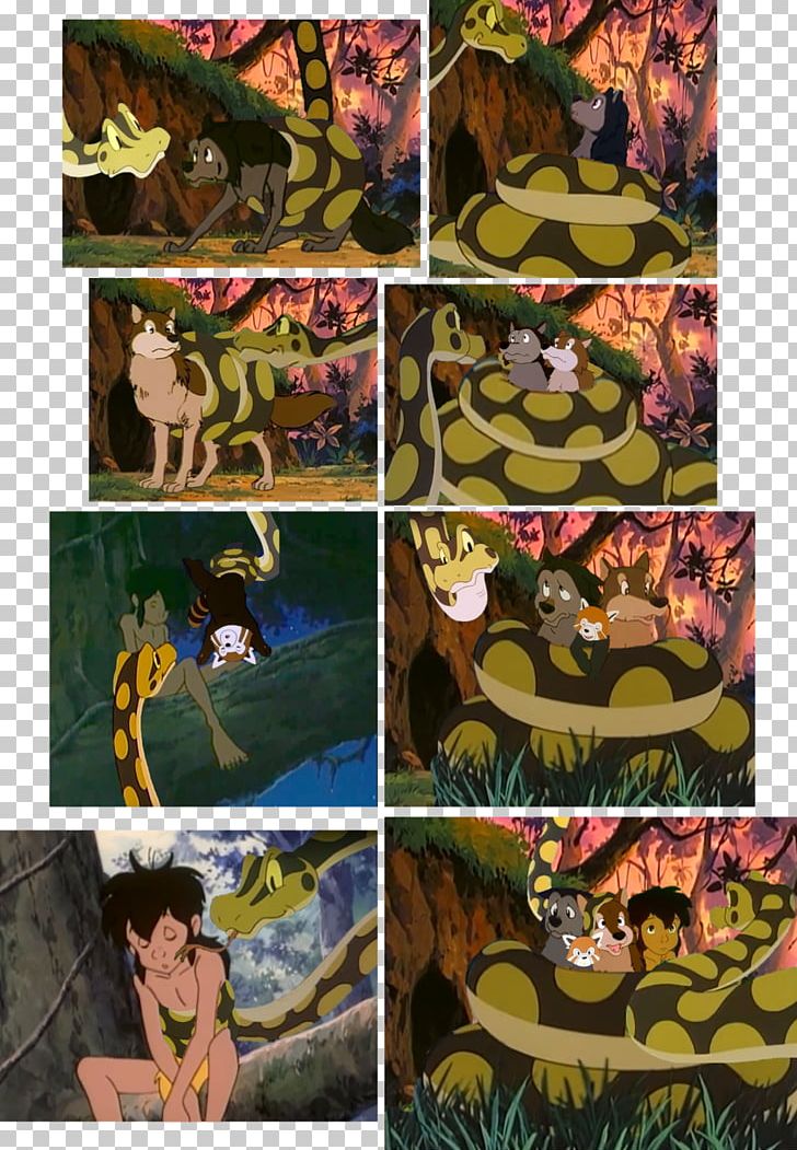 Mowgli Kaa Shere Khan Raksha The Jungle Book PNG, Clipart, Art, Art Museum, Bagheera, Black Rat Snake, Collage Free PNG Download