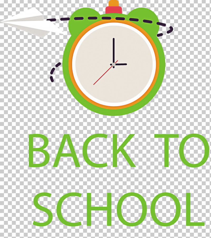 Back To School PNG, Clipart, Alarm Clock, Alarm Device, Back To School, Clock, Green Free PNG Download