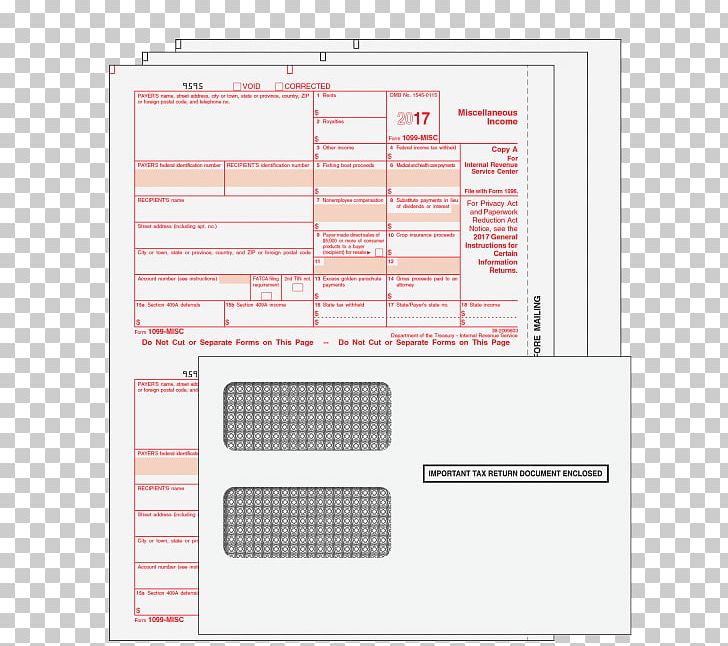 Paper Form 1099-MISC Form W-2 IRS Tax Forms PNG, Clipart, Area, Diagram, Envelope, Form, Form 1099 Free PNG Download