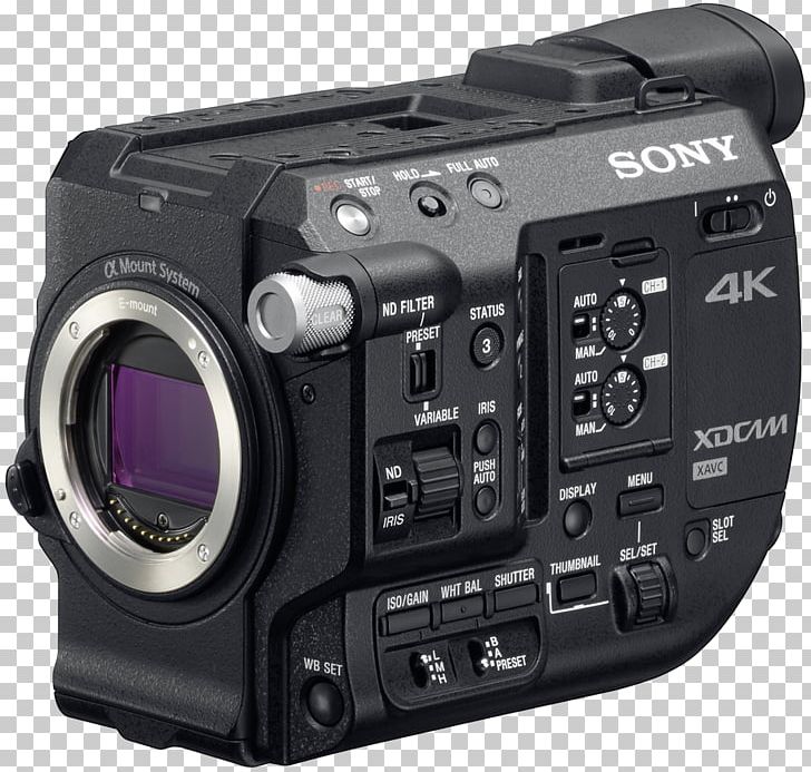 Sony XDCAM PXW-FS5 Super 35 Camera 4K Resolution PNG, Clipart, 4k Resolution, Active Pixel Sensor, Camera, Camera Accessory, Camera Lens Free PNG Download