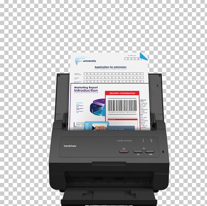 Scanner Automatic Document Feeder Brother Ads-2100 Brother ADS-1600W Document Scanner PNG, Clipart,  Free PNG Download