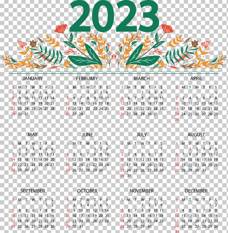 Calendar 2023 2022 Calendar Year Week PNG, Clipart, Annual Calendar, Calendar, Calendar Year, Drawing, Sunday Free PNG Download